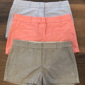 J Crew Oxford City Shorts Bundle Size 4